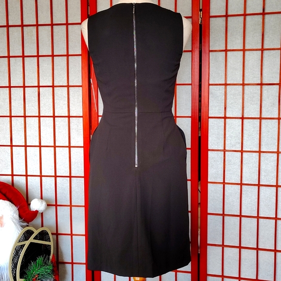 #5 TAHARI ASL Stylish Black Zip Up Dress. Size: 2 - Picture 4 of 6